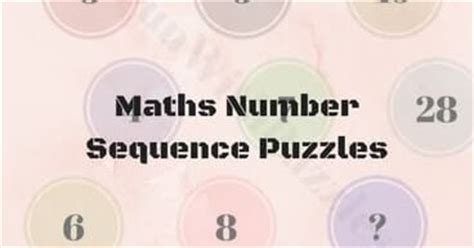Image result for Number Sequence Puzzles