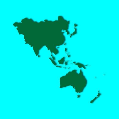 Asia Continent Map Vector 的图像结果