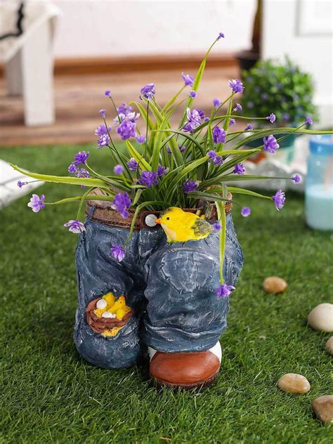 Green Girgit Denim Jeans Pot : Amazon.in: Garden & Outdoors