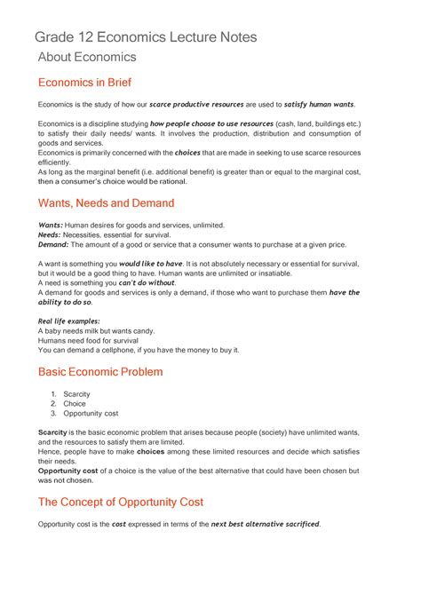 Image result for Economics Grade 12 Tutorials