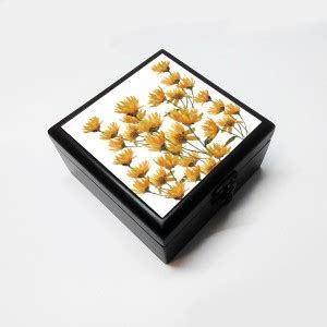 Merchbay Yellow Daisy Flowers Accessory Box | Artist : Seema Hooda ...