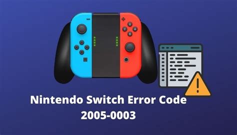 Image result for Support.Nintendo.com Switch Error Code 2005 0003