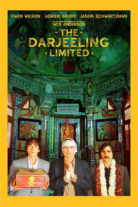 The Darjeeling Limited - Wes Anderson - Hollywood Movie Poster ...