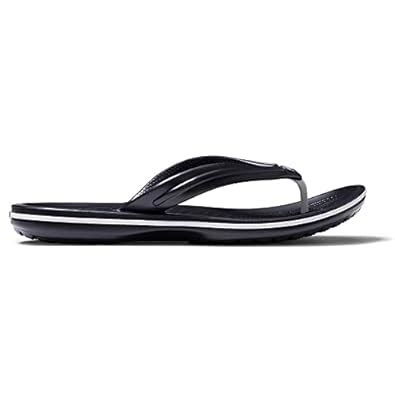 Buy Crocs Crocband Flip Flop, Black/White, 8 M US Women / 6 M US Men at ...