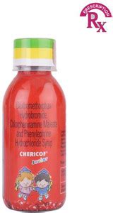 Chericof Junior Syrup (60 ml) Price in India - Buy Chericof Junior ...