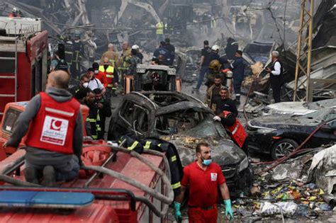 Scenes of utter devastation after Israel bombs Lebanon 100 times in 10 ...