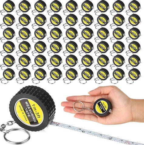 Amazon.com: Copkim 50 Pcs Mini Tape Measure Keychains Bulk 3Ft 1M, Small Tape Measures ...