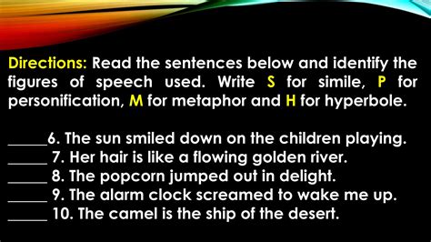 quiz on poetry, figures of speech, elements of poetry, types of imagery | PPTX