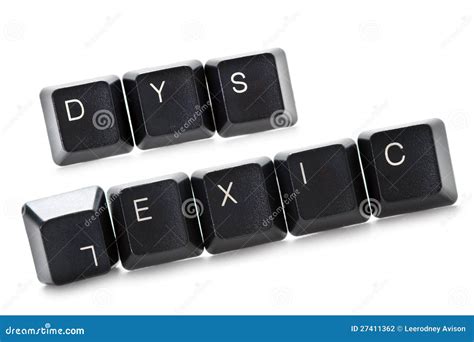Dyslexic Computer Keys Isolated Stock Photo - Image of dyslexic, communication: 27411362