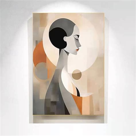 Hand-painted lady Gril abstract painting Handmade female art Abstract ...