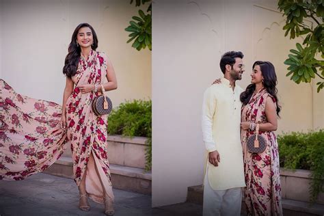Patralekha Oozes Oomph in Floral Tunic Cape Set Worth Rs 48K | See ...