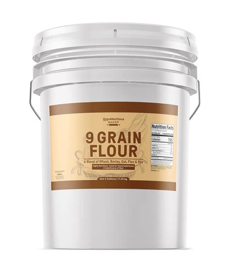 Buy 9 Grain Flour By Unpretentious Baker, 5 Gallons, Bread & Dough ...