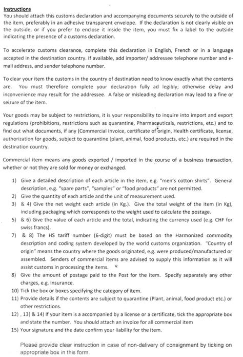 Regarding New format of CN23 Form | Custom Declaration