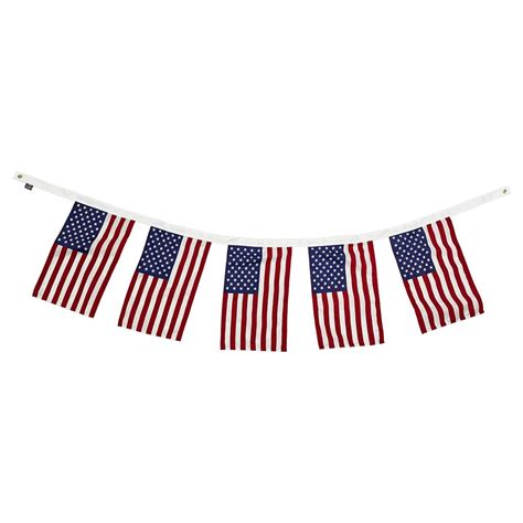 Celebrate American Pride with Fly American Flags - 8' Flag Garland