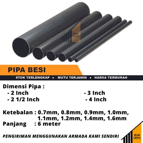 Jual PIPA BESI UKURAN 2 1/2 INCH 3 INCH 4 INCH | Shopee Indonesia