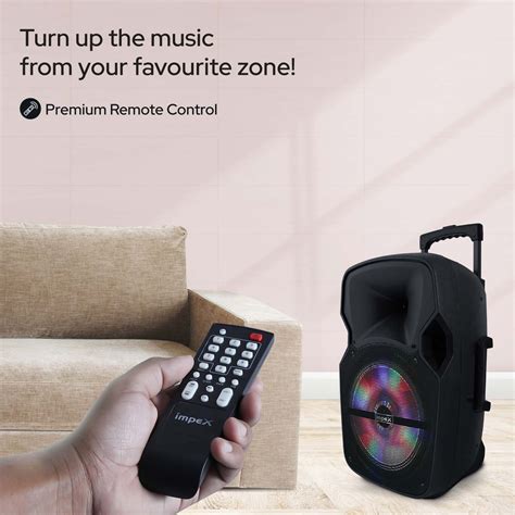 Impex ST-80AN 55 Watts Multimedia Portable Trolley Speaker with USB/SD ...