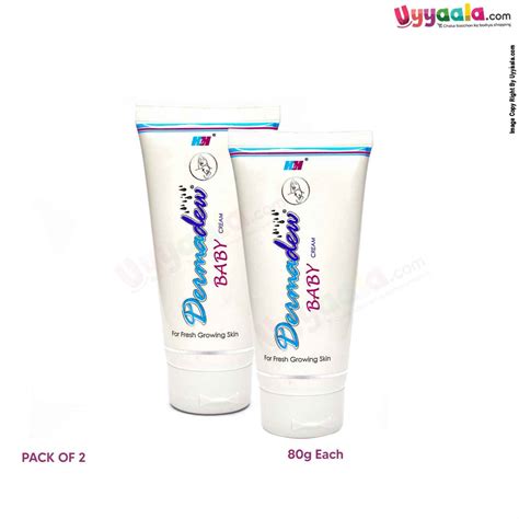 DERMADEW Baby Cream Fresh Growing Skin Pack of 2 - (80g Each)