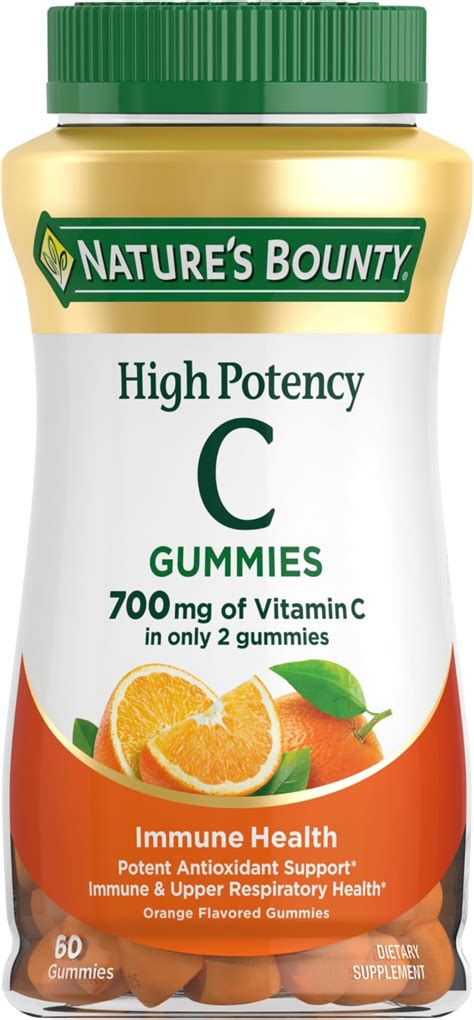 Amazon.com: Nature's Bounty Vitamin C Gummies 700mg, High Potency ...