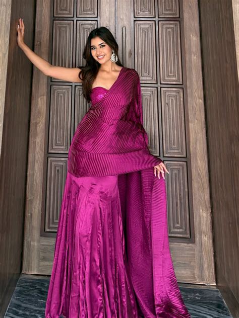 Buy Pink Pleated Saree for Women at Lavanya The Label