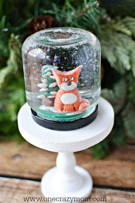 DIY Snow Globe - One Crazy Mom