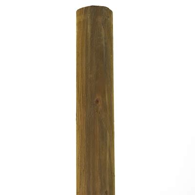 Round Pressure Treated Wood Fence Posts at Lowes.com