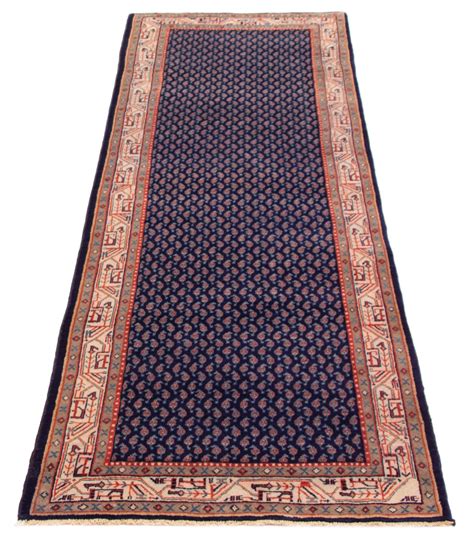 Isabelline One Of Kind Handmade Andelz Navy Rug 3'5" x 10'1" | Wayfair