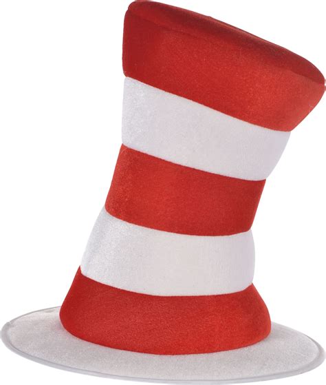 Dr. Seuss Cat in the Hat Foam Top Hat, Red/White, Adult, One Size ...