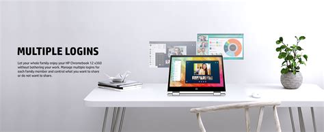 HP Chromebook x360 Intel Celeron N4020 Processor 12 inches Touchscreen ...