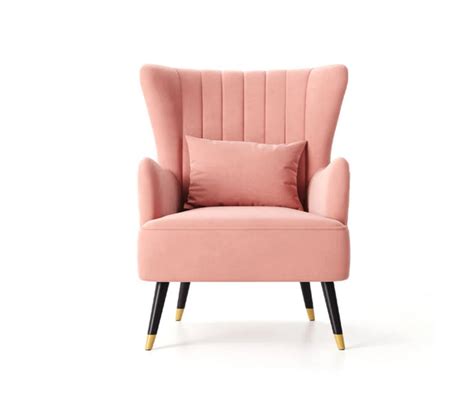 Buy LeatherOn Azriela Velvet Fabric Wing Chair Online at 55% Off