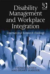 Disability Management and Workplace Integration: Buy Disability ...
