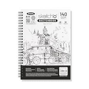 Anupam Sketch-O Sketchbook A5 | 50 Sheet 140GSM | Durable Acid Free ...