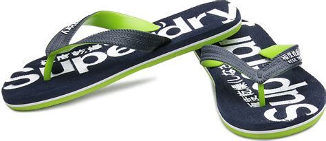 Superdry Flip Flops - Buy Dark Navy, White, Lime Color Superdry Flip ...