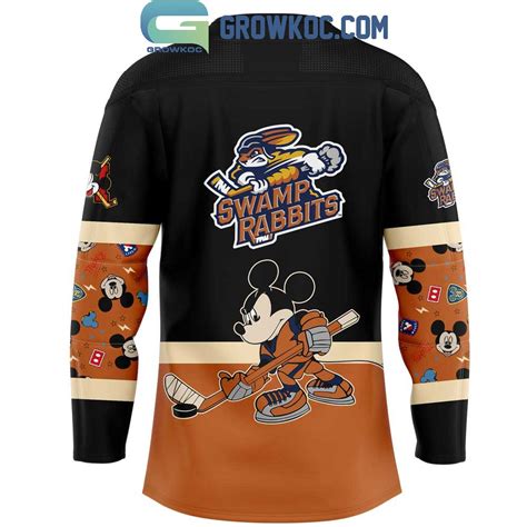Greenville Swamp Rabbits Mickey And Friends Hockey Jersey - Growkoc
