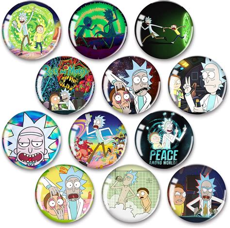 Rick Magnets for Fridge Morty Glass Refrigerator India | Ubuy