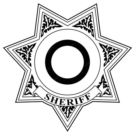 7 Point Star Clipart Black