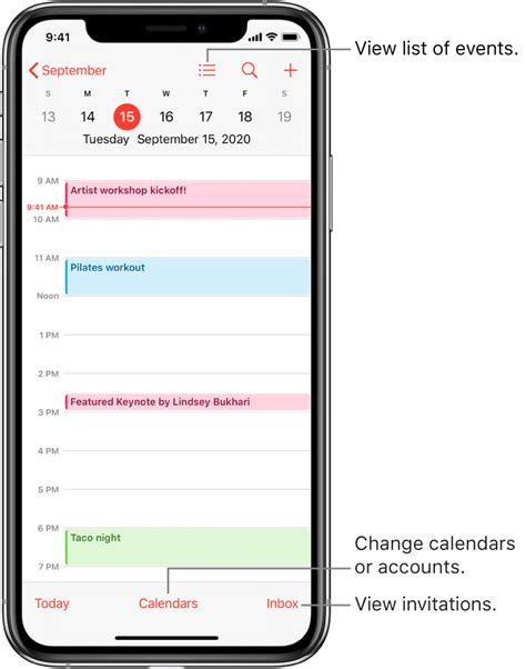 Image result for Color Code Calendar Events iPhone