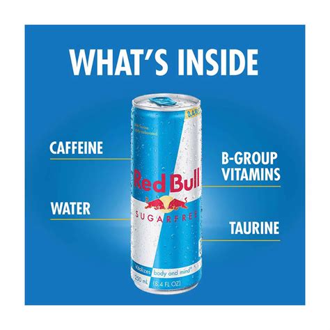 Red Bull Sugar Free Energy Drink, 8.4 fl oz, Pack of 4