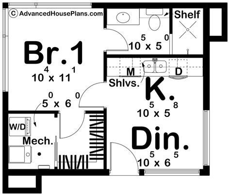 Modern Style ADU House Plan | Kendric