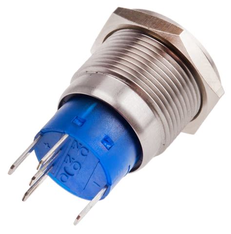 RS PRO | RS PRO Illuminated Push Button Switch, Latching, Panel, 19.2 ...