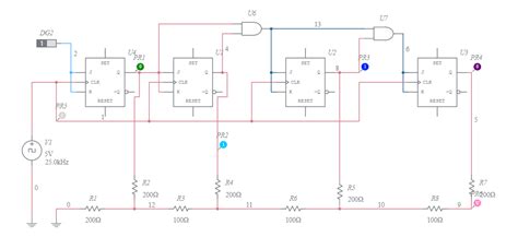 Image result for Two-Bit Digital Stream Circuit Multisim