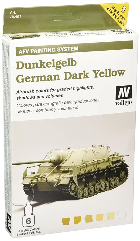 Buy Vallejo AFV German Dark Yellow Modulation Set, 8ml Online at Low ...