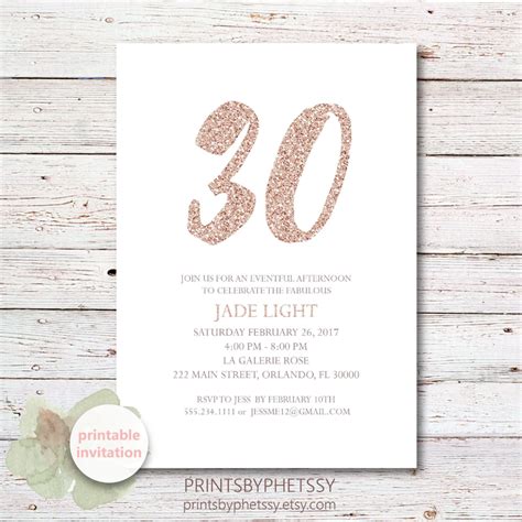 Einladung Zum 30 Geburtstag