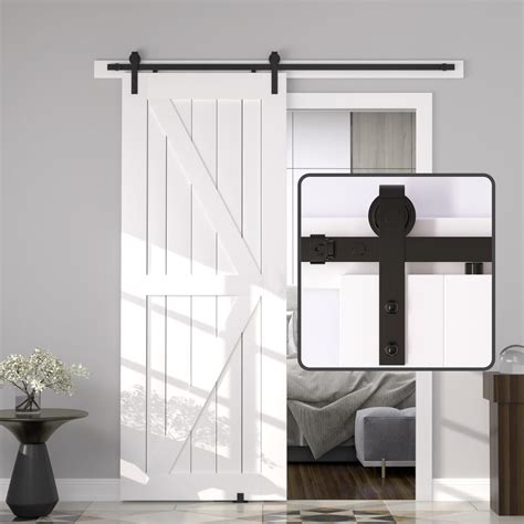 Amazon.com: Dondelight Barn Door Hardware Kit 5FT, Heavy Duty Modular ...