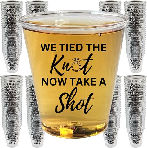 Amazon.com: Nuogo 100 Pcs wedding shot glasses shot glasses bulk 2 oz ...