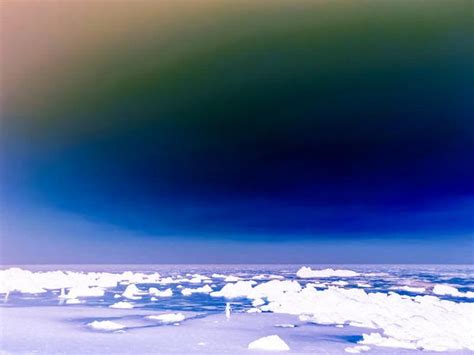 "Melting Ice Caps": Blue Violet Digital Painting Digital_Art by Sumit ...