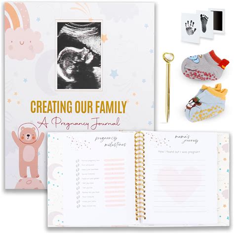 Amazon.com: Pregnancy Journal - Hard Cover Baby Book Keepsake - Baby ...