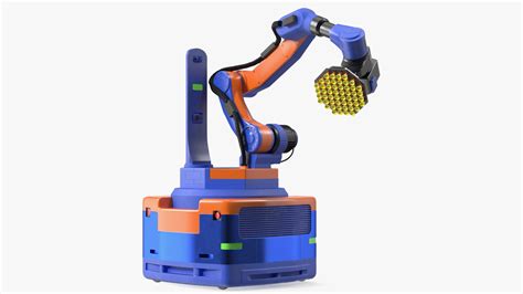 Warehouse Loader Robot Blue Rigged 3D model | 3D Molier International
