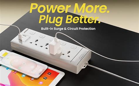 Lapcare Smart Surge Protector with Individual Switch, Extension Board ...
