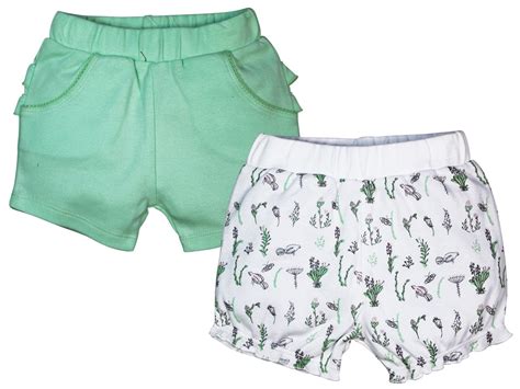 Buy Fs Mini Klub Girls' Regular Fit Shorts- Pack of 2 (88Egbsb0129 ...