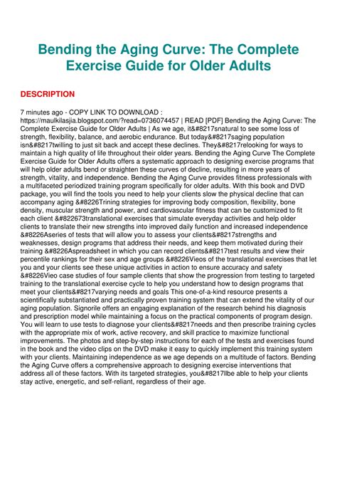 PPT - get [PDF] Download Bending the Aging Curve: The Complete Exercise Guide for Olde ...